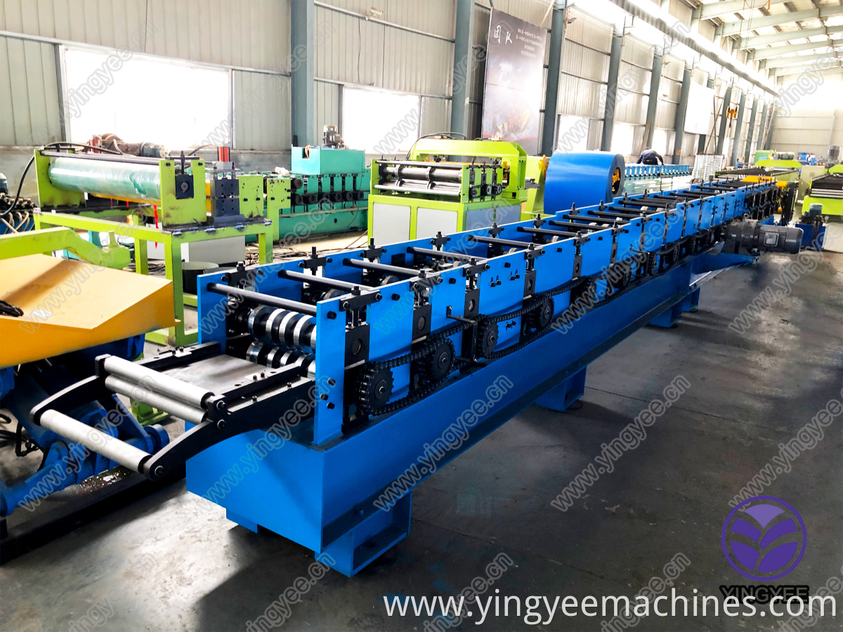 Aluminum water downpipe making machine/ downsprout pipe making machine with flying soar cutter